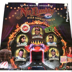 "Texas Motor Speedway No Limits Wild Asphalt Circus Double-Sided Poster 2013 - A